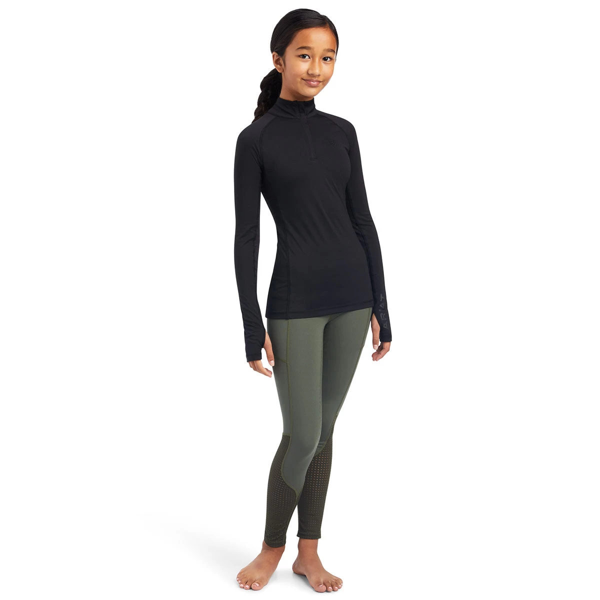 Ariat Lowell 2.0 Quarter Zip Girls Baselayer - Image 4