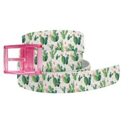 C4 Cacti Ladies Belt With Pink Buckle