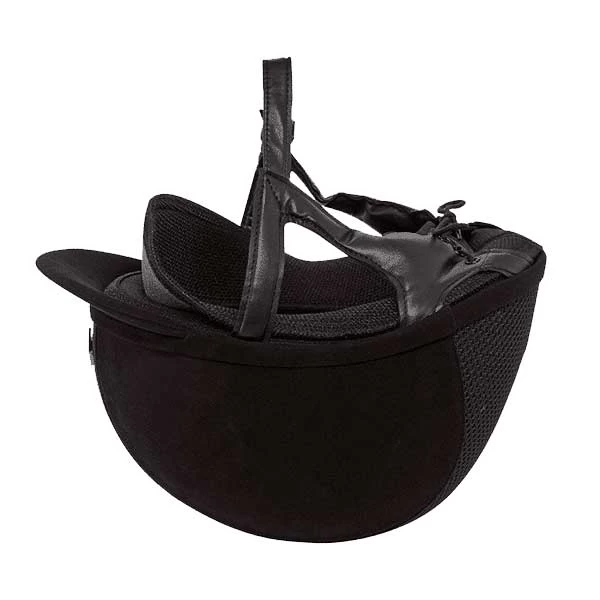Charles Owen AYR8 Plus Helmet In Black Microsuede - Image 4
