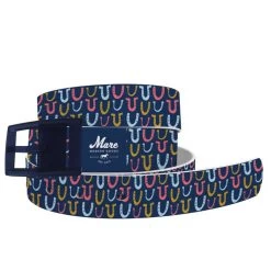 C4 Mare Modern Goods Lucky Ladies Belt With Navy Buckle
