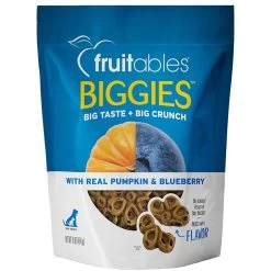 Fruitables Biggies Pumpkin And Blueberry Dog Biscuits 16oz