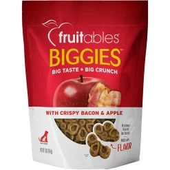 Fruitables Biggies Bacon And Apple Flavor Dog Biscuits - 16oz