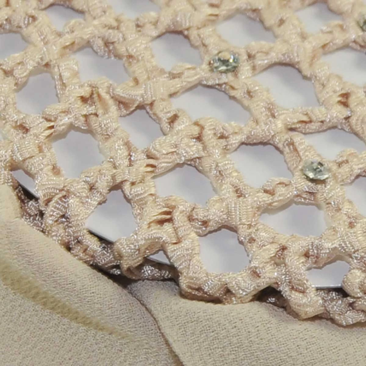 Hair Net Scrunchie With Rhinestones - Image 7