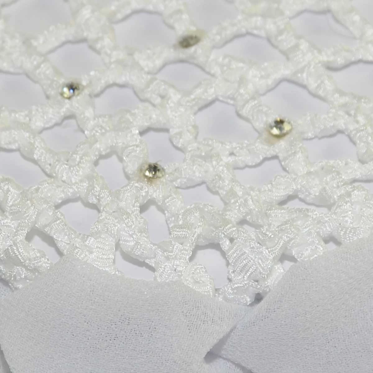 Hair Net Scrunchie With Rhinestones - Image 8