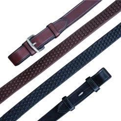 KL Select Red Barn Pebble Grip English Reins