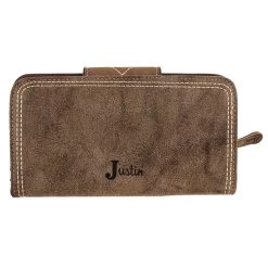Justin Weathered Brown Ladies Wallet