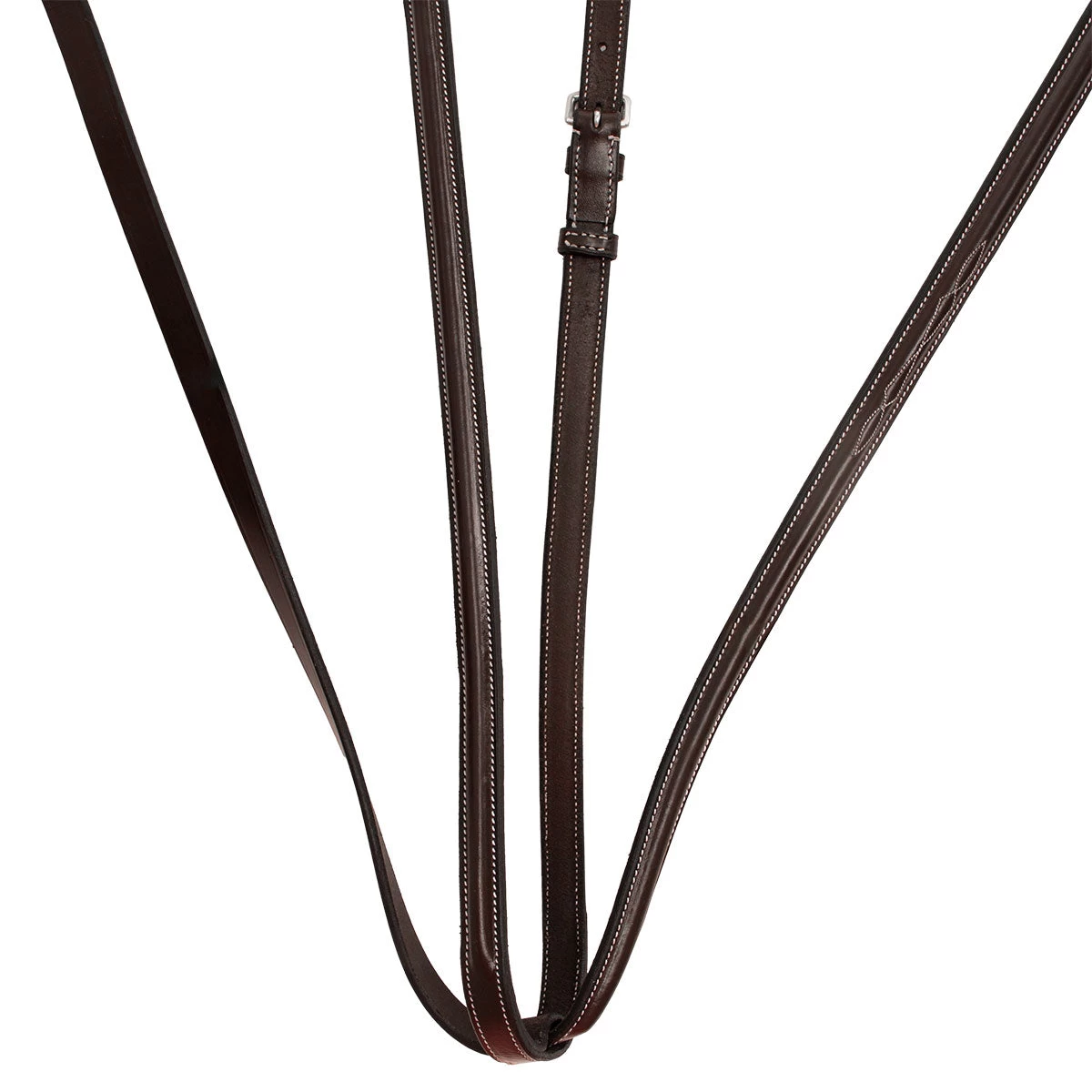 Black Oak Round Raised Fancy Stitch Standing Martingale - Image 2