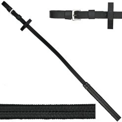Wintec Rubber Reins Black