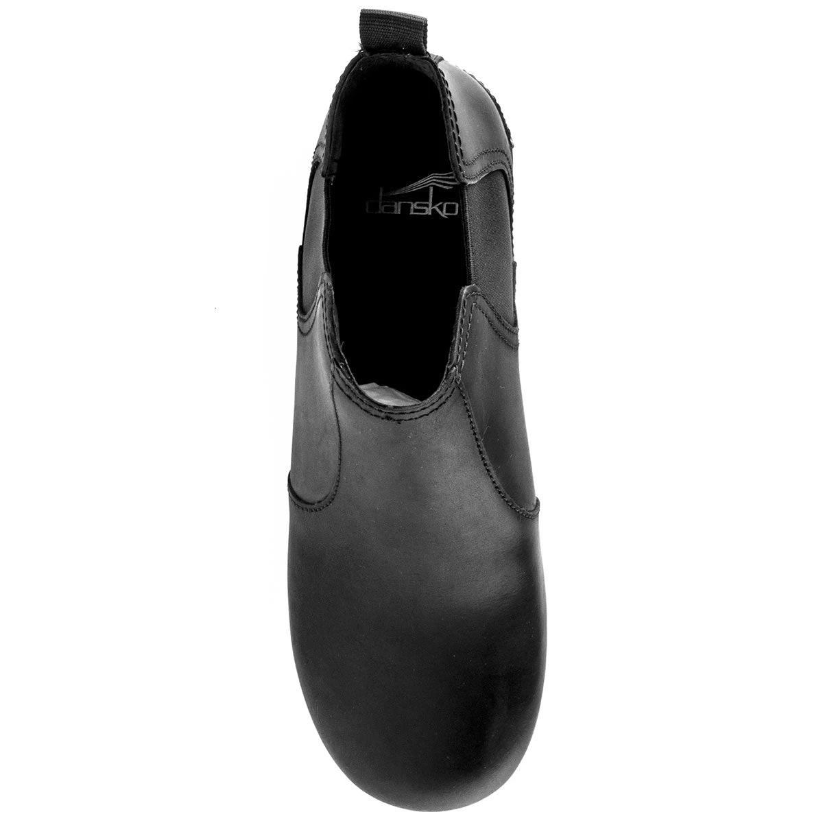 Dansko Frankie Black Oiled Jodpur Style Stapled Ladies Clog - Image 3