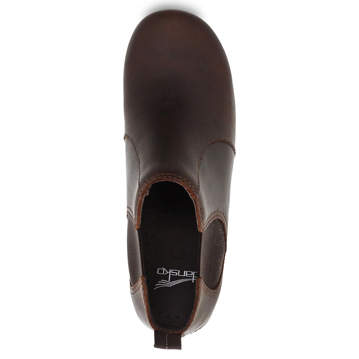 Dansko Frankie Black Oiled Jodpur Style Stapled Ladies Clog - Image 4