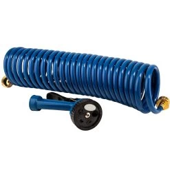 Tough 1 25 Ft. Coil Water Hose With Nozzle