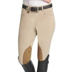 Ovation TS Hunter Side Zip Knee Patch Ladies Breech