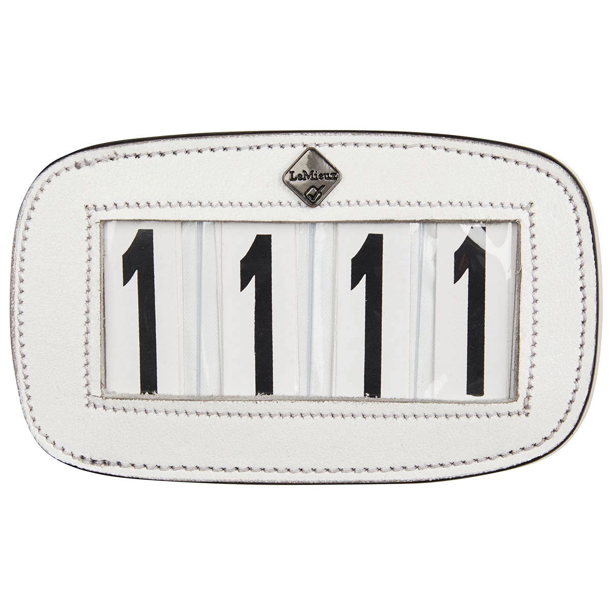 LeMieux Leather Saddle Pad Number Holder - 4 Number - Image 2