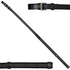 KL Select Red Barn Monkey Grip English Reins