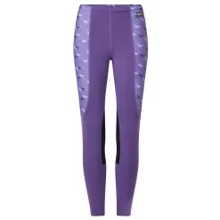 Kerrits Knee Patch Girls Performance Tights - Huckleberry