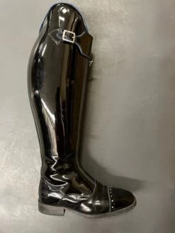 Deniro Leuca Custom Boot Patent Leather Dress Boot, 37, Demo