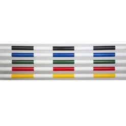 Burlingham Sports Striped Perfect Poles 10 Foot - Set Of 8