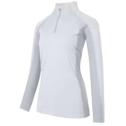 Aubrion Newbury Long Sleeve Ladies Quarter Zip - White