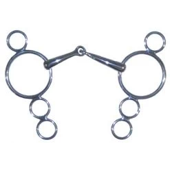 Toklat Continental Gag 4 Ring Snaffle Bit