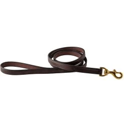 Perris Plain Leather Dog Leash