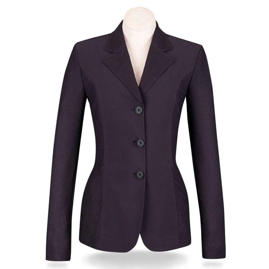RJ Classics Harmony Mesh Ladies Show Jacket- Deep Plum - Image 2
