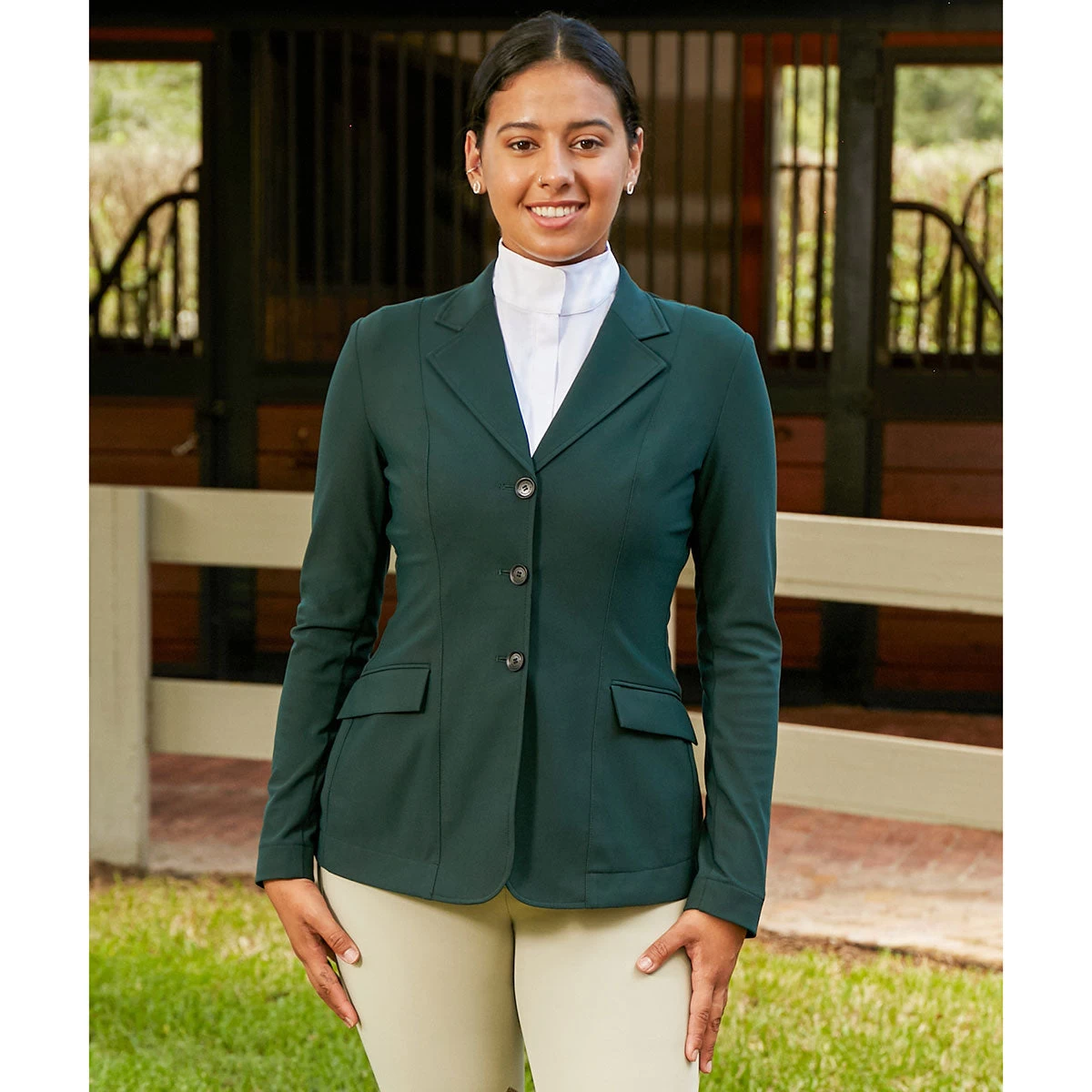 RJ Classics Monterey Orange Label Ladies Show Coat - Pine - Image 2
