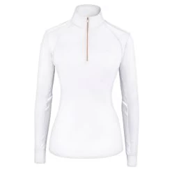 RJ Classics Sienna 37.5 LS Ladies Quarter Zip -White
