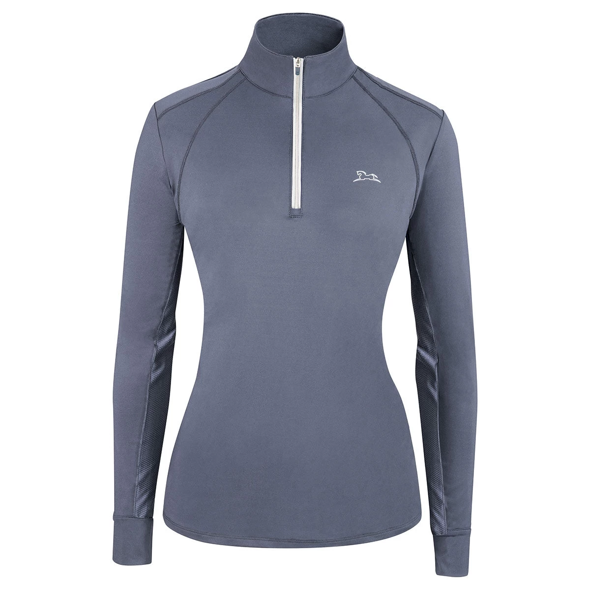 RJ Classics Sienna 37.5 Long Sleeve Ladies Quarter Zip - Grey Fog